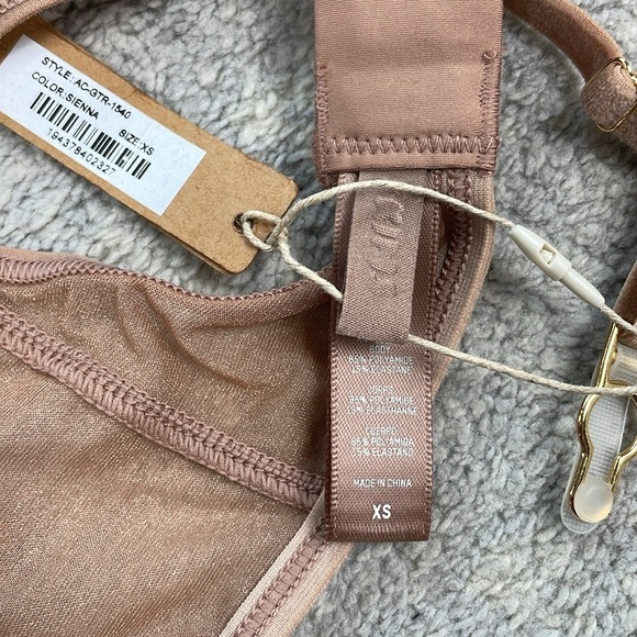 NWT SKIMS Glissenette Garter Belt in Sienna Sz XS - Picture 7 of 7